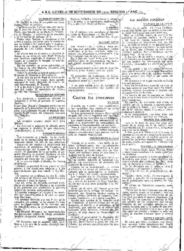 ABC MADRID 26-09-1910 página 10