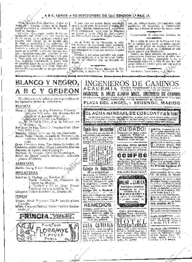 ABC MADRID 26-09-1910 página 13