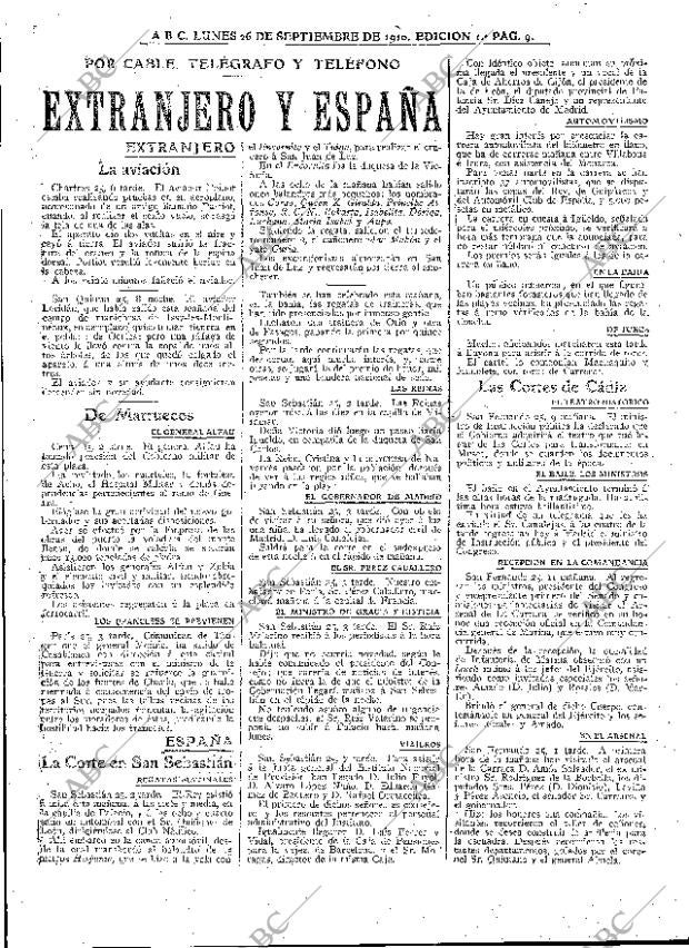 ABC MADRID 26-09-1910 página 9