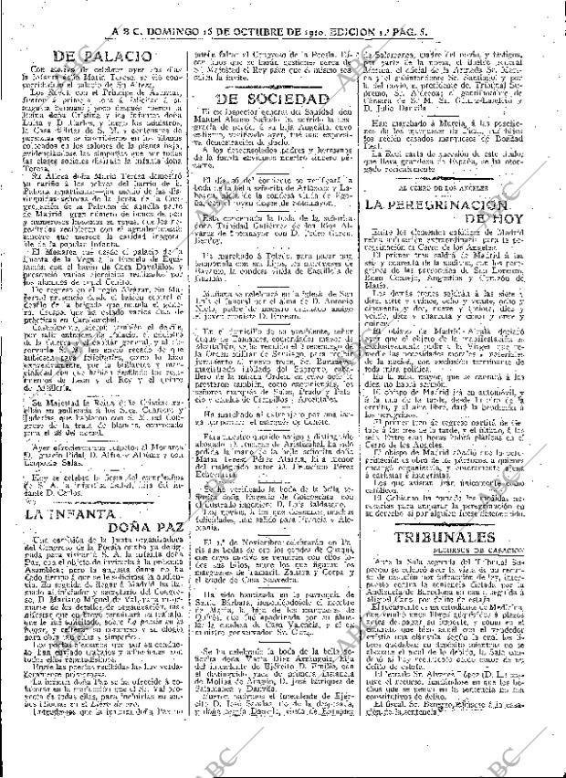 ABC MADRID 16-10-1910 página 5
