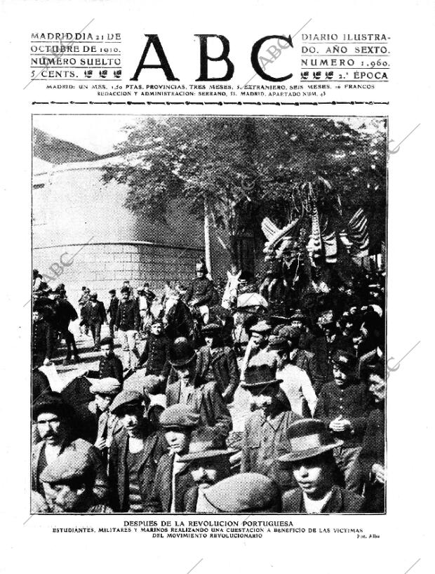 ABC MADRID 21-10-1910 página 1