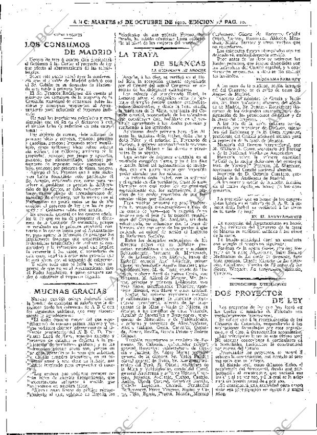 ABC MADRID 25-10-1910 página 10