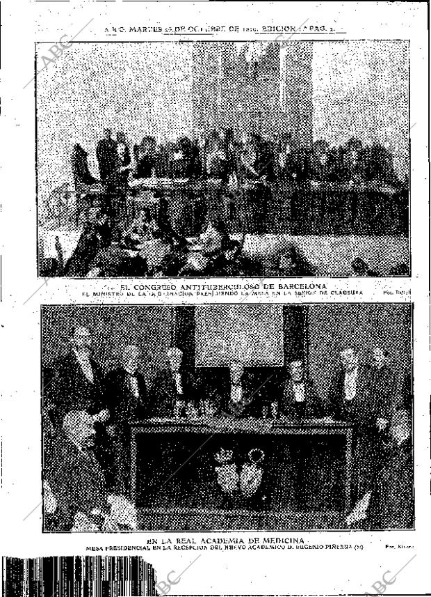 ABC MADRID 25-10-1910 página 2