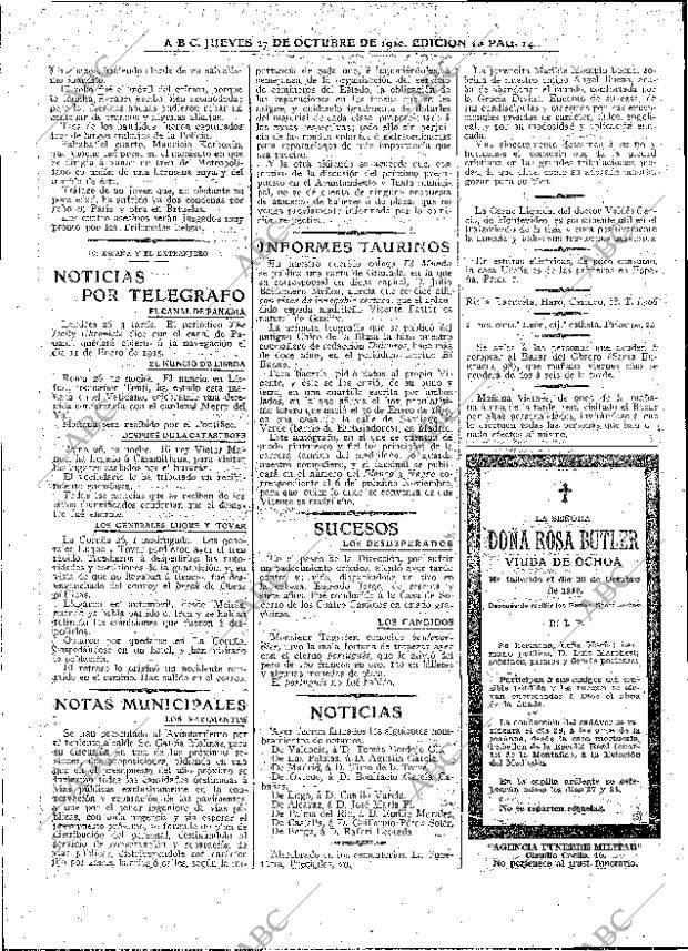 ABC MADRID 27-10-1910 página 14