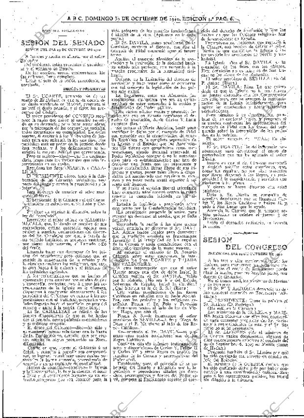 ABC MADRID 30-10-1910 página 6