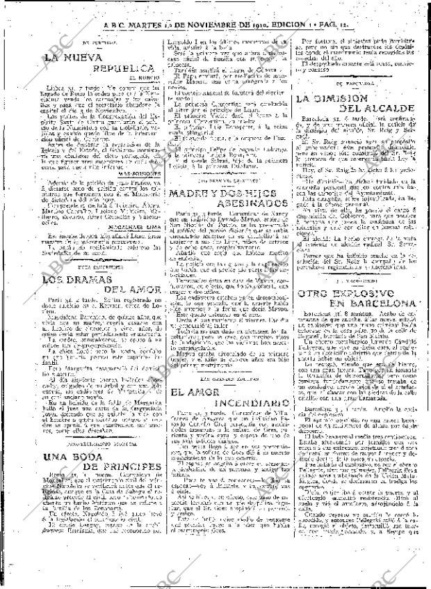 ABC MADRID 01-11-1910 página 12