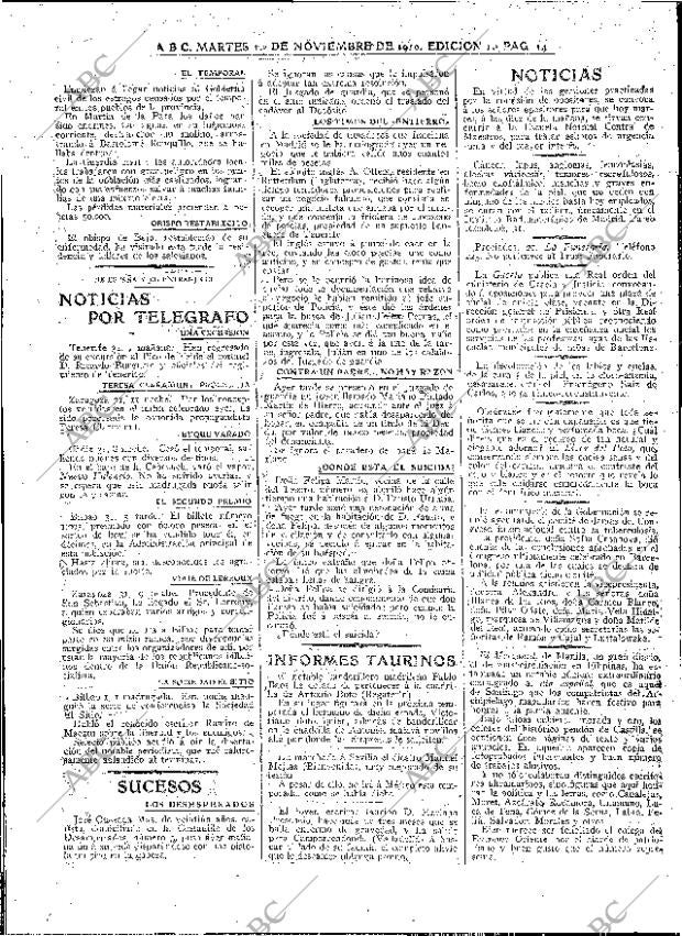 ABC MADRID 01-11-1910 página 14