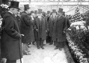 El presidente de la República, M. Falliéres, Inaugurando el certamen