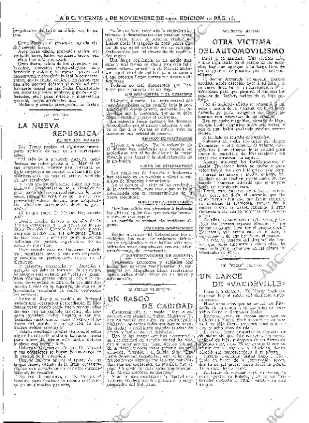 ABC MADRID 04-11-1910 página 13