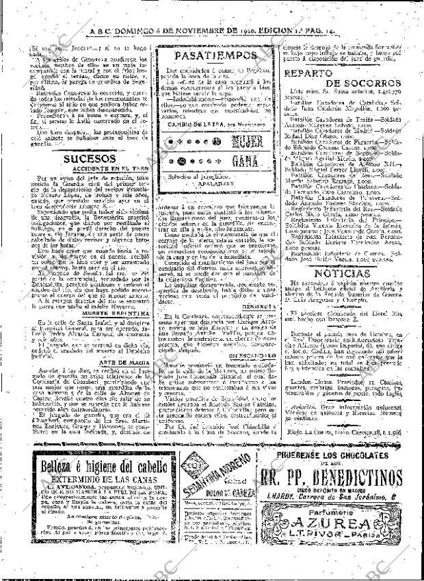 ABC MADRID 06-11-1910 página 14