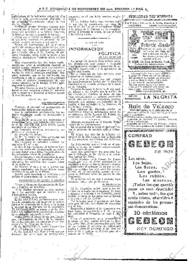 ABC MADRID 06-11-1910 página 9