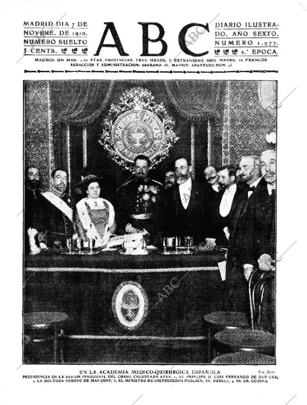 ABC MADRID 07-11-1910 página 1