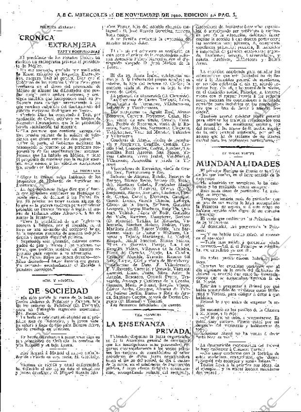 ABC MADRID 16-11-1910 página 5