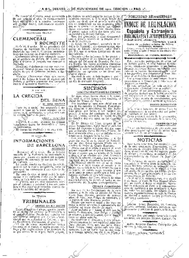 ABC MADRID 17-11-1910 página 13