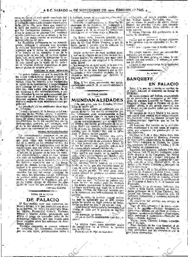 ABC MADRID 19-11-1910 página 4