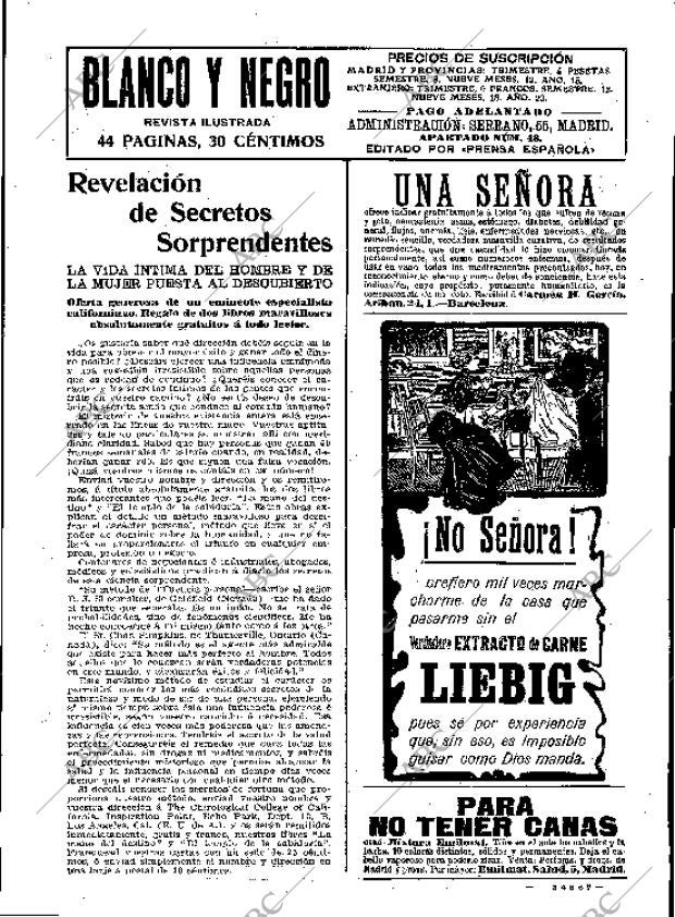 BLANCO Y NEGRO MADRID 20-11-1910 página 3