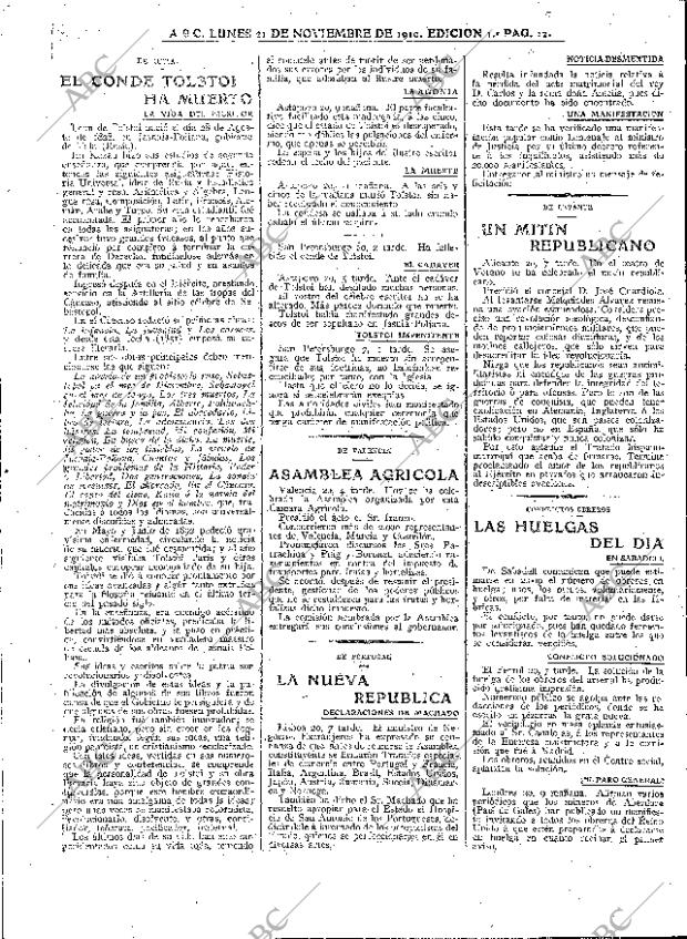 ABC MADRID 21-11-1910 página 12