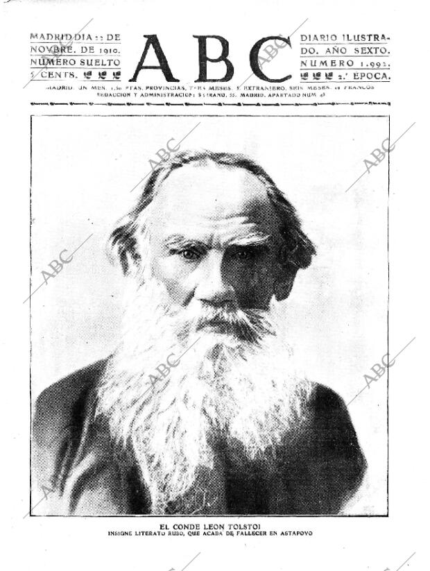 ABC MADRID 22-11-1910 página 1