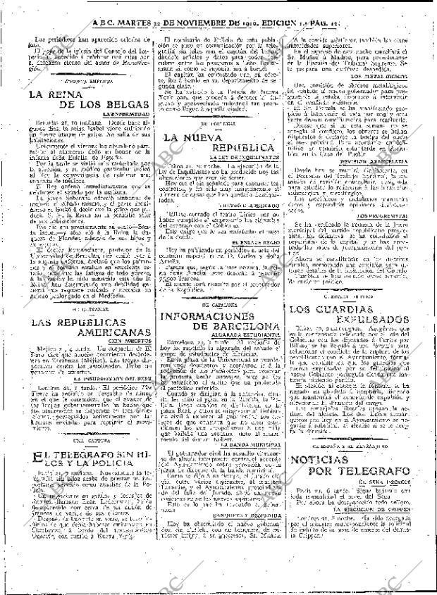 ABC MADRID 22-11-1910 página 12