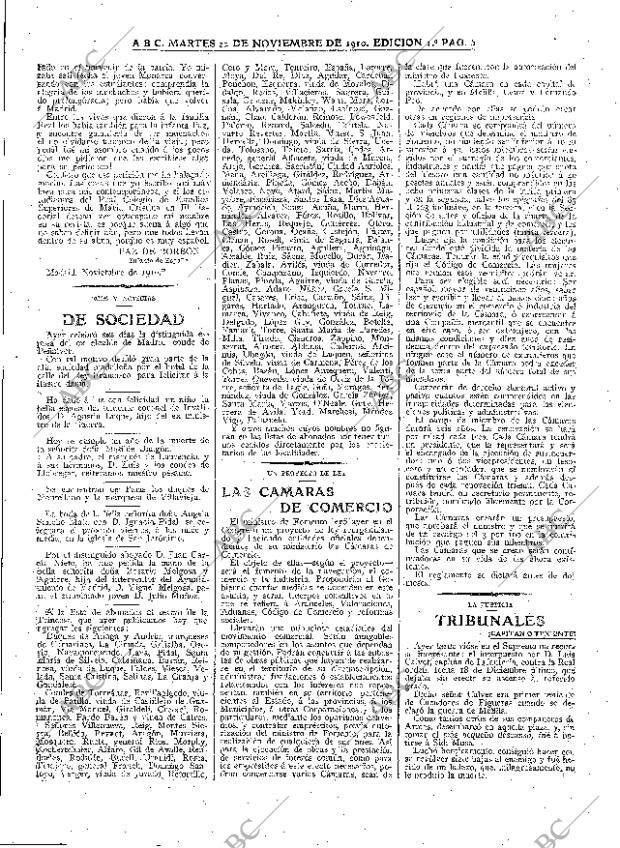 ABC MADRID 22-11-1910 página 5