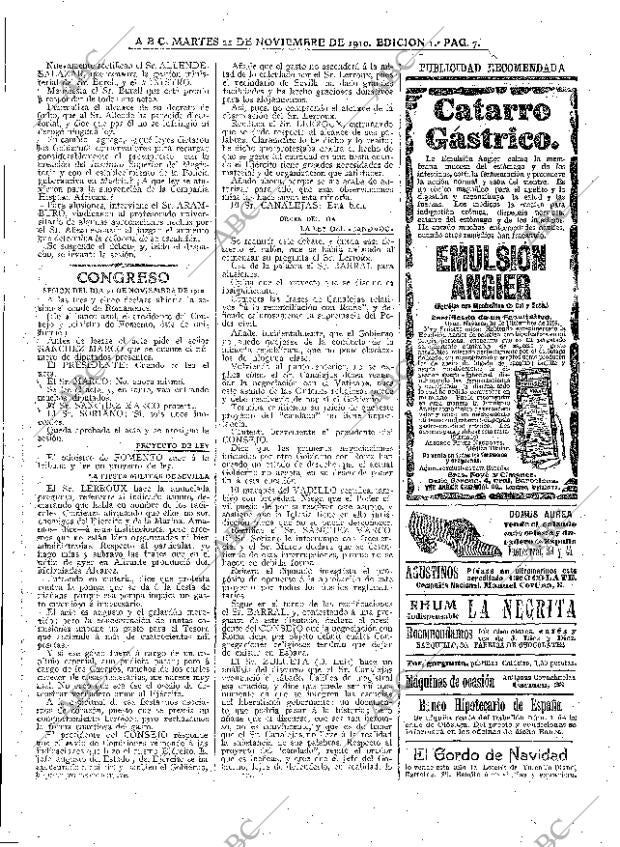 ABC MADRID 22-11-1910 página 7