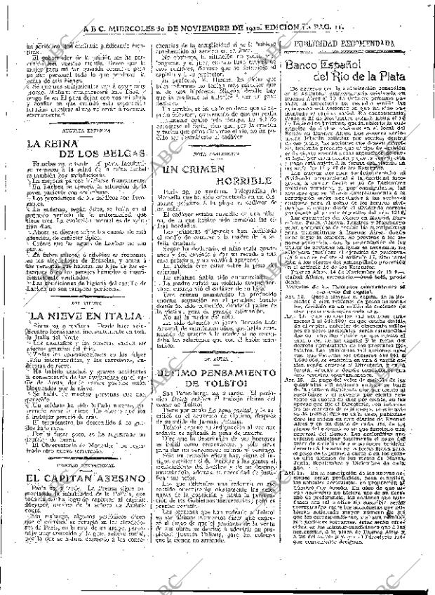 ABC MADRID 30-11-1910 página 11