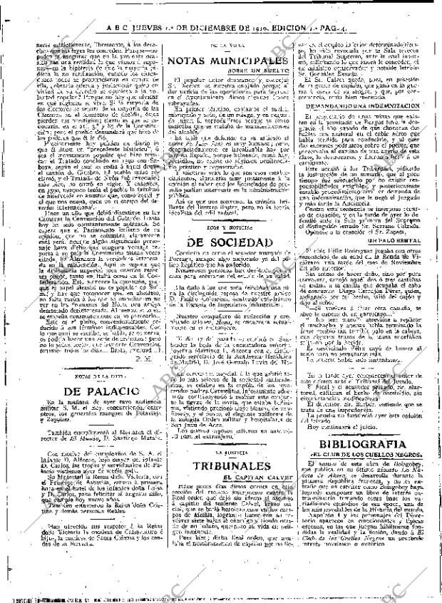 ABC MADRID 01-12-1910 página 4