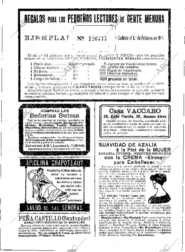 Periodico Blanco Y Negro Madrid 11 12 1910 Portada Archivo Abc