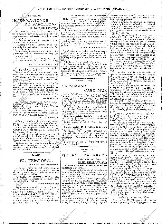 ABC MADRID 19-12-1910 página 12