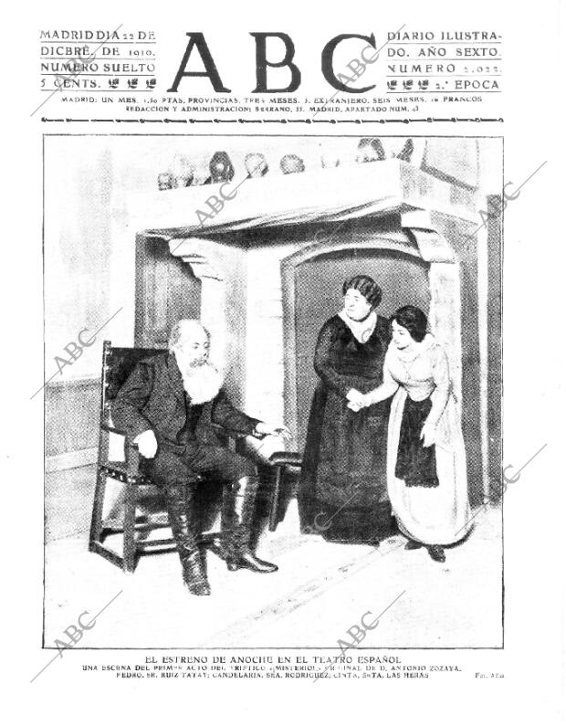 ABC MADRID 22-12-1910 página 1