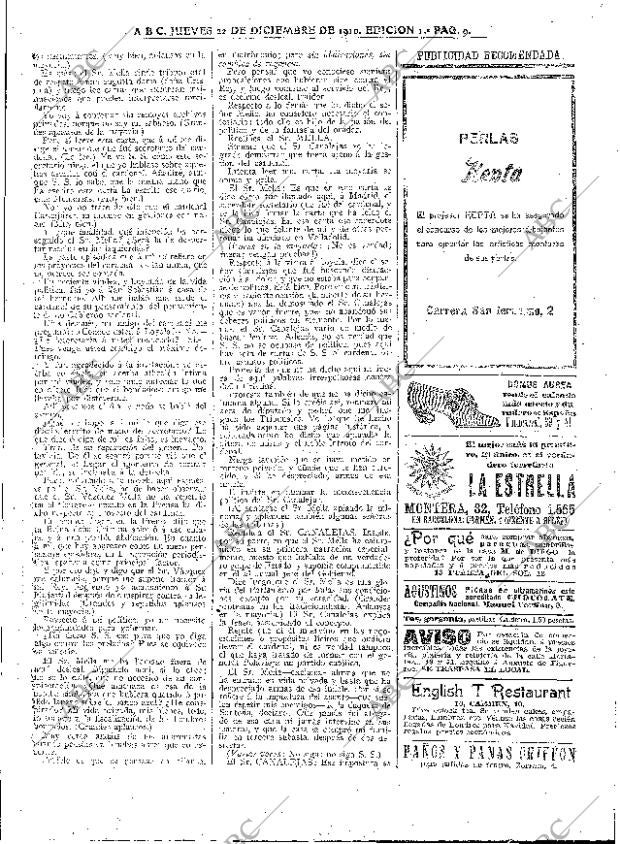 ABC MADRID 22-12-1910 página 9