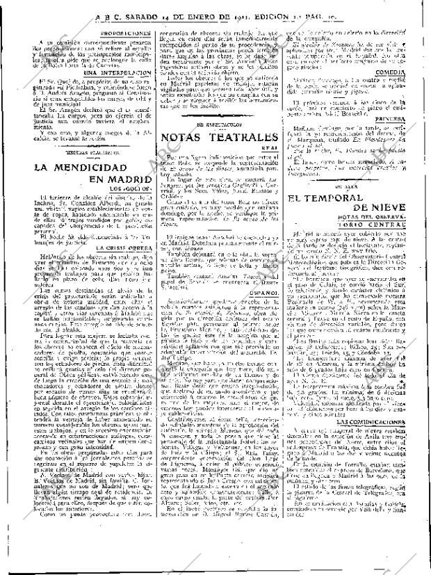 ABC MADRID 14-01-1911 página 10