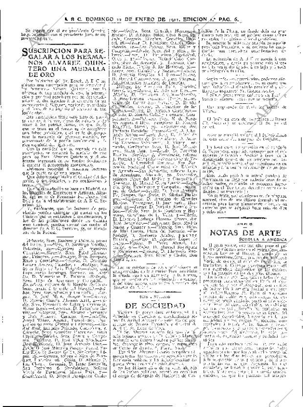 ABC MADRID 22-01-1911 página 6