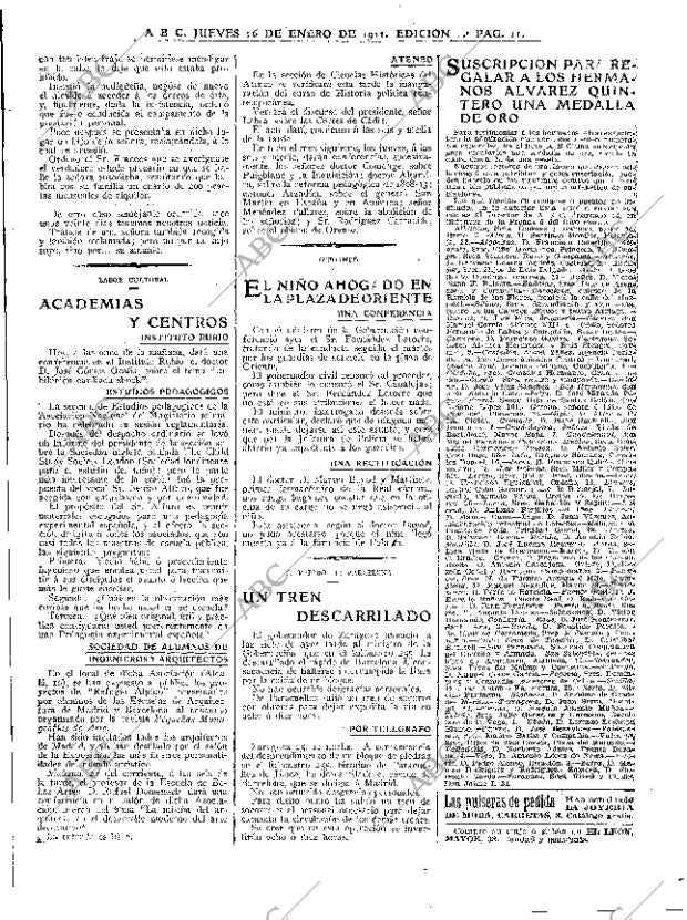 ABC MADRID 26-01-1911 página 11