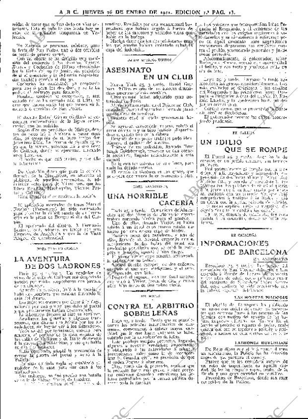 ABC MADRID 26-01-1911 página 13