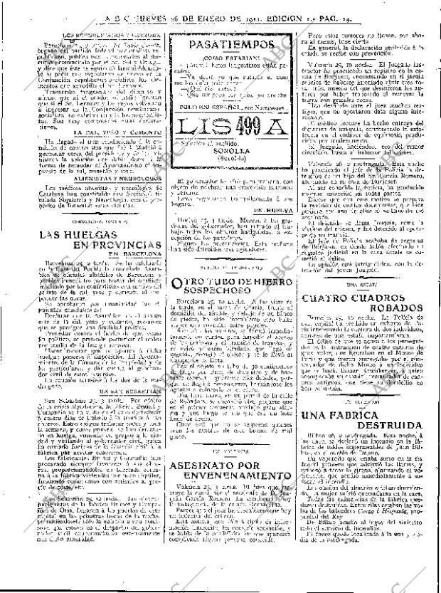 ABC MADRID 26-01-1911 página 14