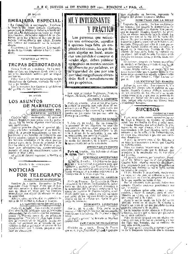 ABC MADRID 26-01-1911 página 15