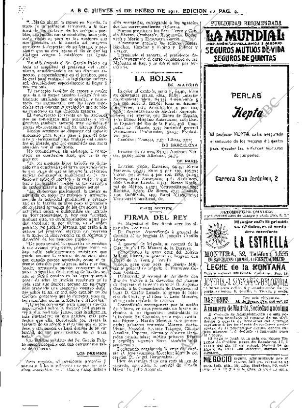 ABC MADRID 26-01-1911 página 9