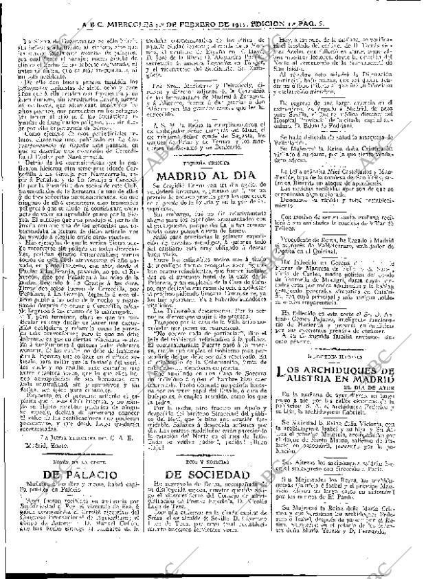 ABC MADRID 01-02-1911 página 5