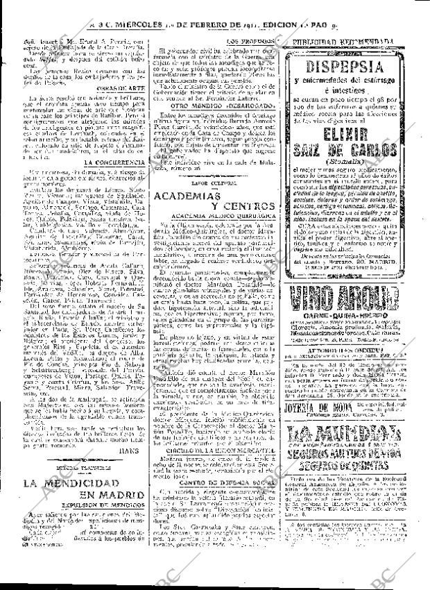 ABC MADRID 01-02-1911 página 9