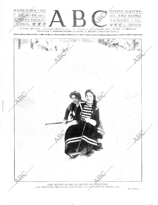 ABC MADRID 03-02-1911 página 1