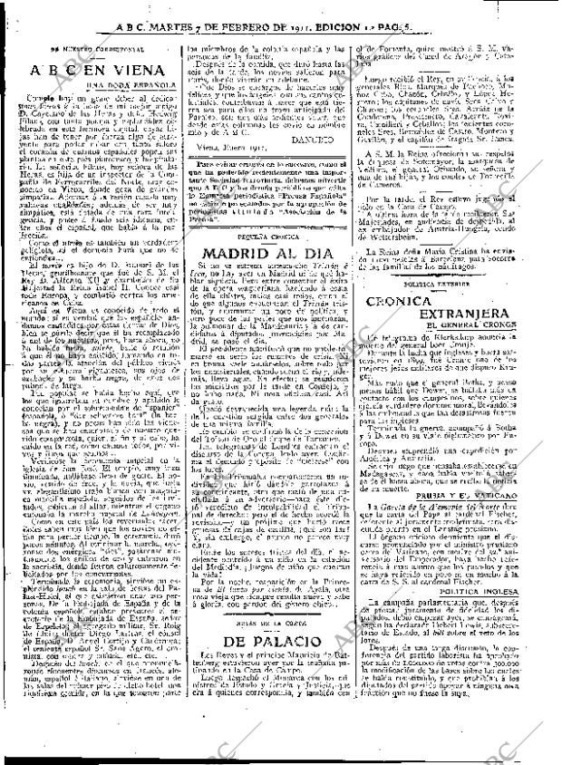 ABC MADRID 07-02-1911 página 5