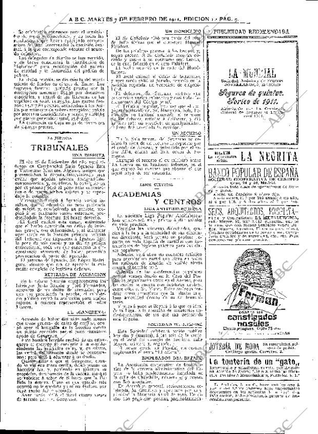 ABC MADRID 07-02-1911 página 9