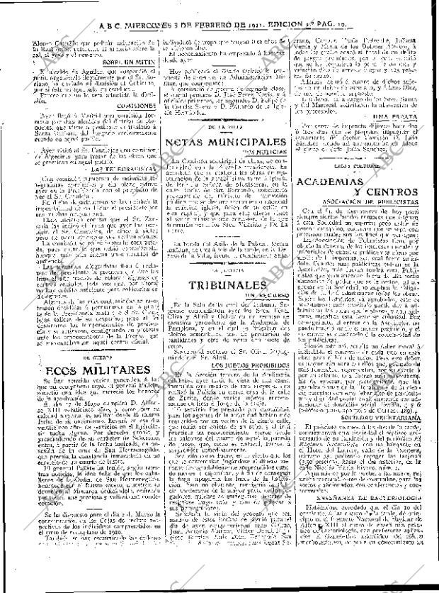 ABC MADRID 08-02-1911 página 10