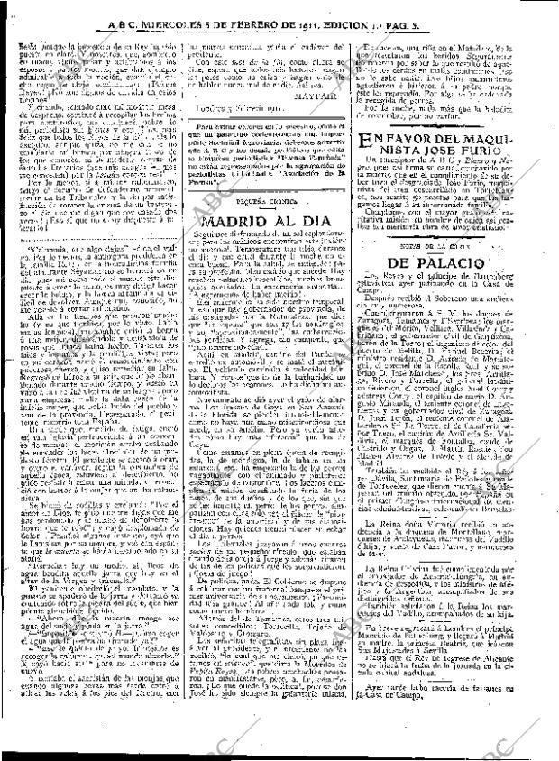 ABC MADRID 08-02-1911 página 5