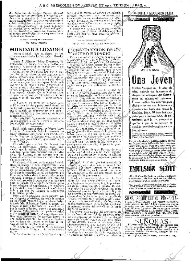 ABC MADRID 08-02-1911 página 7