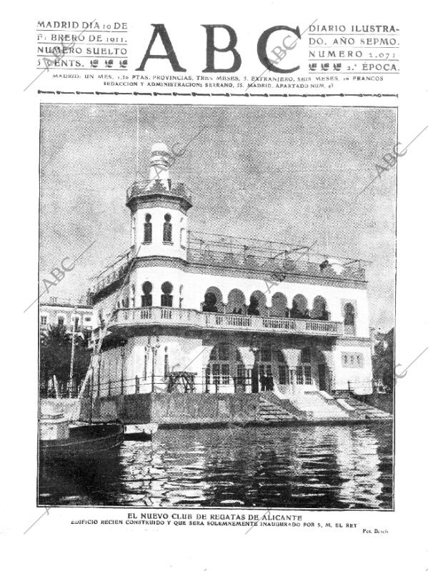 ABC MADRID 10-02-1911 página 1