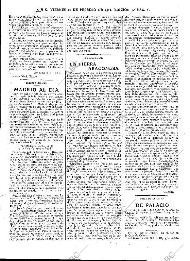ABC MADRID 10-02-1911 página 5