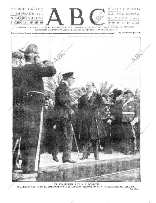 ABC MADRID 13-02-1911 página 1