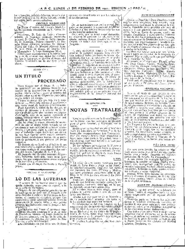 ABC MADRID 13-02-1911 página 10